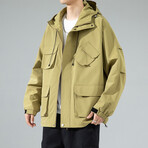 Utility Hooded Jacket // Olive (S)