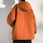 Utility Hooded Jacket // Orange (S)