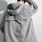 Arm Pocket Hooded Jacket // Light Gray (L)