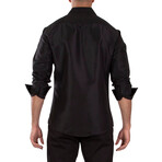 La Mesa Long Sleeve Dress Shirt // Black (M)