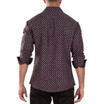 Square Dance Long Sleeve Dress Shirt // Black (XL)