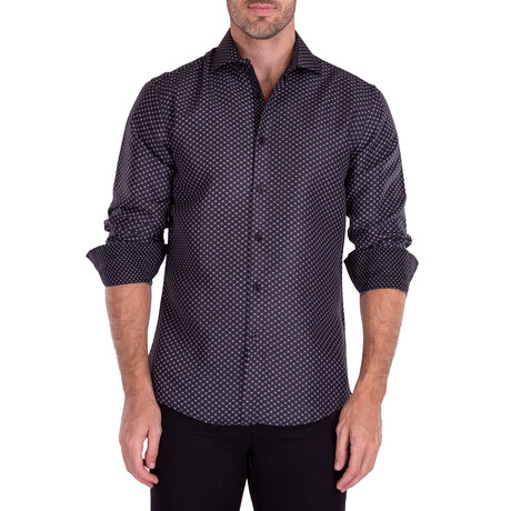 Fiore Long Sleeve Dress Shirt // Black (XS)