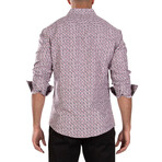 Square Dance Long Sleeve Dress Shirt // White (M)