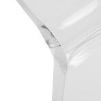 Veobreen Side Table in Clear Acyrlic