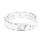 Van Cleef & Arpels // Platinum Toujours Signature Etoiles Ring // Ring Size: 5.25 // Store Display