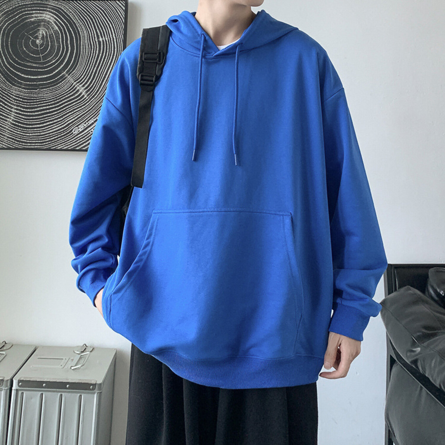 Cobalt blue clearance zip up hoodie