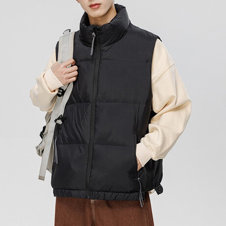 Puffer Vest // Black (XS)