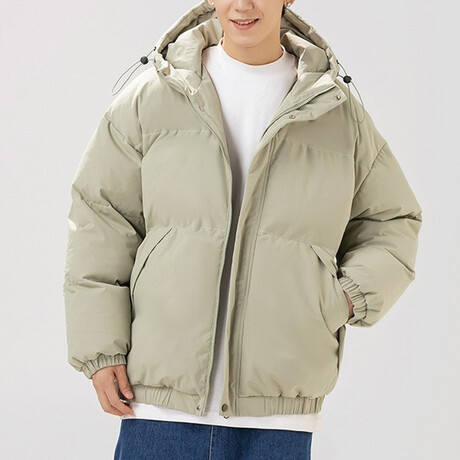 Puffer Jacket // Gray Green (XS)