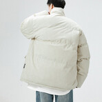 Corduroy Puffer Jackett // Khaki (3XL)