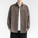 Button Up Shirt // Brown (M)