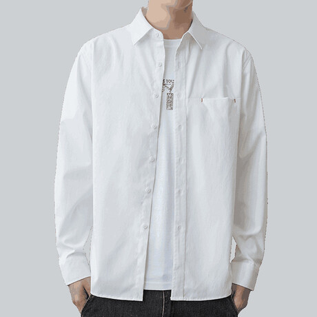 Button Up Shirt // White (XS)