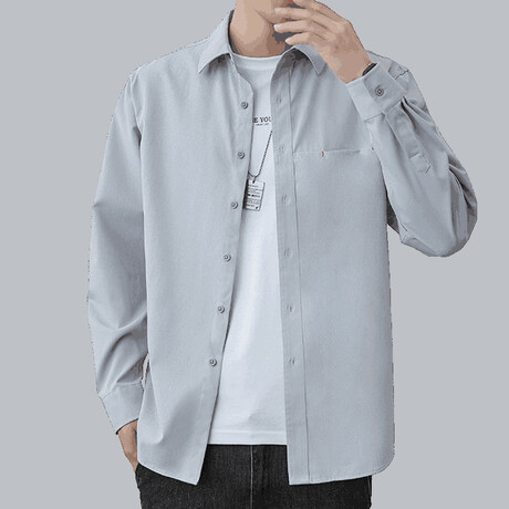 Button Up Shirt // Light Blue (XS)