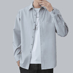 Button Up Shirt // Light Blue (S)