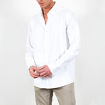 Long Sleeve Button Up // White (M)
