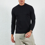 Mock Neck Pullover // Black (2XL)