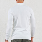 Quarter Zip pullover // White (L)
