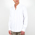 Long Sleeve Button Up // White (M)