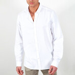 Long Sleeve Button Up // White (M)