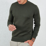 Mock Neck Pullover // Khaki (XL)