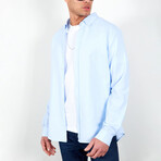Long Sleeve Button Up // Light Blue (M)