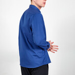 Long Sleeve Button Up // Blue (L)