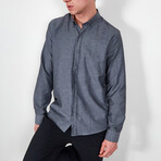 Long Sleeve Button Up // Gray (2XL)