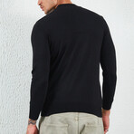 Mock Neck Pullover // Black (2XL)