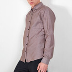 Long Sleeve Button Up // Light Brown (L)