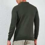 Long Sleeve Polo Shirt // Khaki (M)