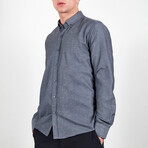 Long Sleeve Button Up // Gray (2XL)