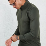 Quarter Zip pullover // Khaki (XS)