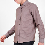 Long Sleeve Button Up // Light Brown (L)