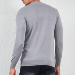 Mock Neck Pullover // Gray (XL)