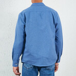 Long Sleeve Button Up // Electric (XS)