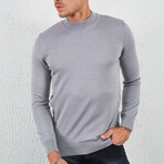 Mock Neck Pullover // Gray (XL)