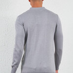 Long Sleeve Polo Shirt // Gray (M)
