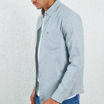 Long Sleeve Button Up // Light Gray (XS)