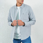 Long Sleeve Button Up // Light Gray (XS)