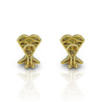 18K Yellow Gold Diamond Earrings // Pre-Owned