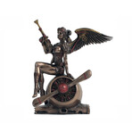 The Steampunk Winged Woman On Propeller