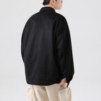 Flannel Utility Jacket // Black (XS)