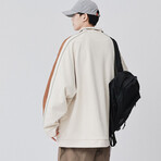 Single Stripe Coach Jacket // Apricot (2XL)