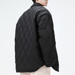 Logo Quilted Jacket // Black (L)