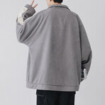 Single Stripe Coach Jacket // Gray (XS)