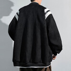 Flannel Coach Jacket // Black (M)