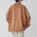 Single Stripe Coach Jacket // Coffee (XL)