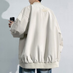 Bomber Jacket // Beige (2XL)