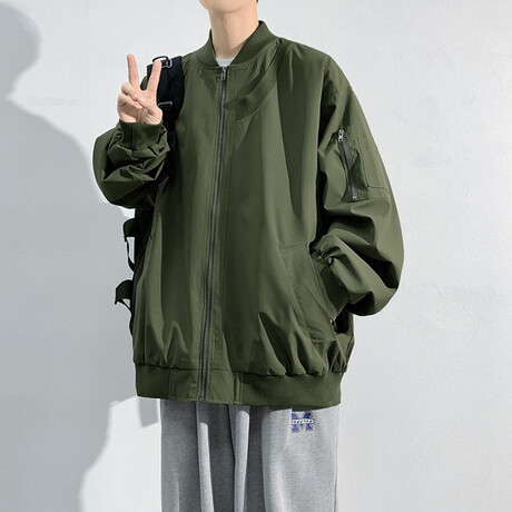 Bomber Jacket // Army Green (XS)