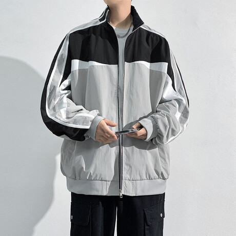 80s Windbreaker // Gray (XS)