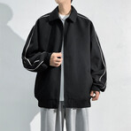 Textured Coach Jacket // Black (S)